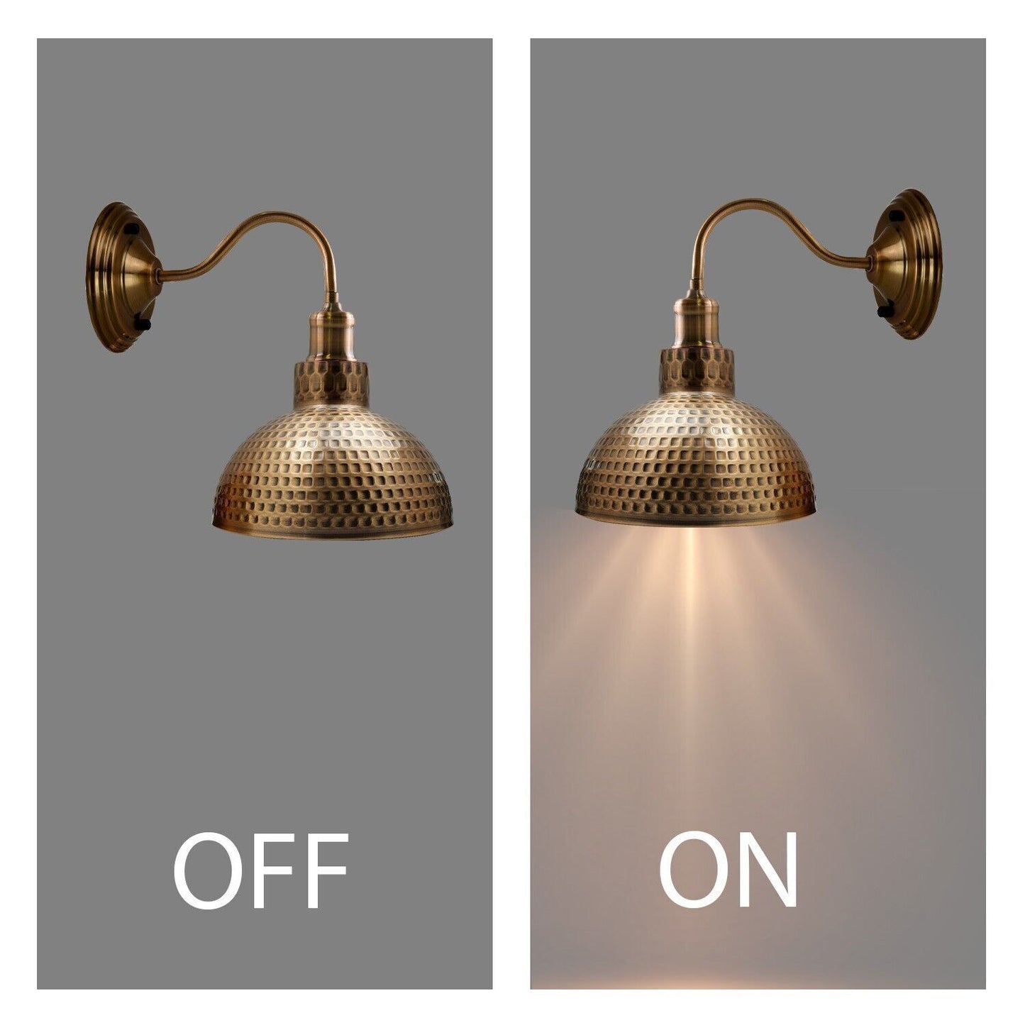 Vintage Retro Industrial Wall Light Shade Metal Lampshade Sconce Wall Lights UK