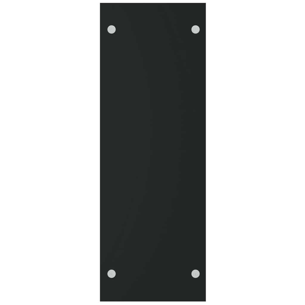 Firewood Rack Black 40x35x100 cm Tempered Glass