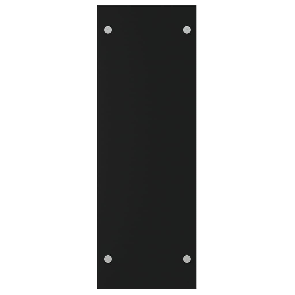 Firewood Rack Black 80x35x100 cm Tempered Glass