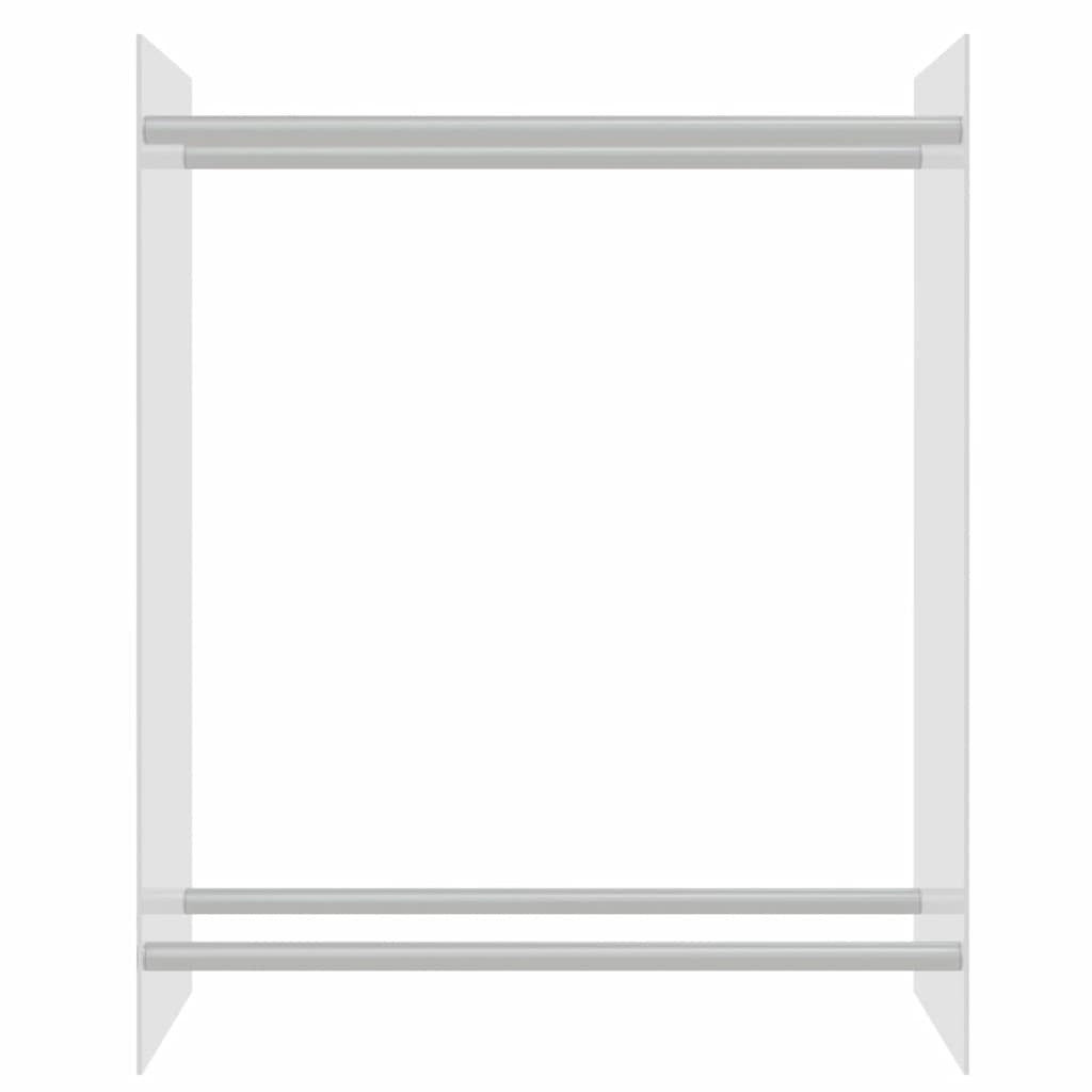 Firewood Rack Transparent 80x35x100 cm Tempered Glass