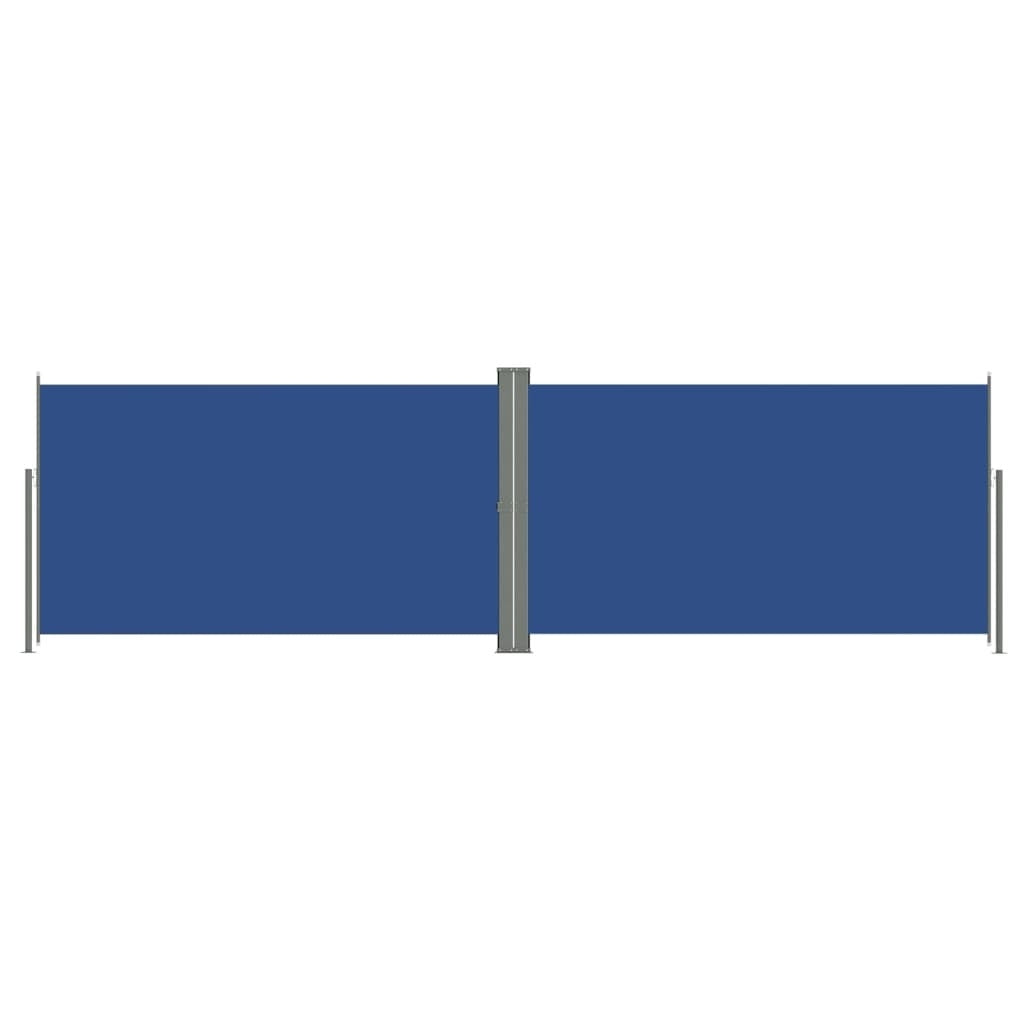 Retractable Side Awning Blue 160x600 cm