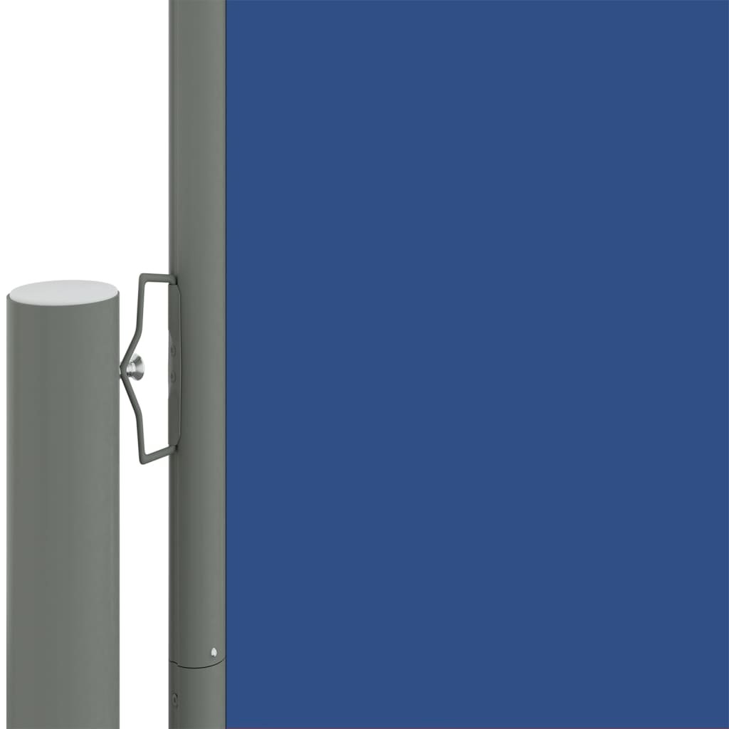 Retractable Side Awning Blue 160x600 cm