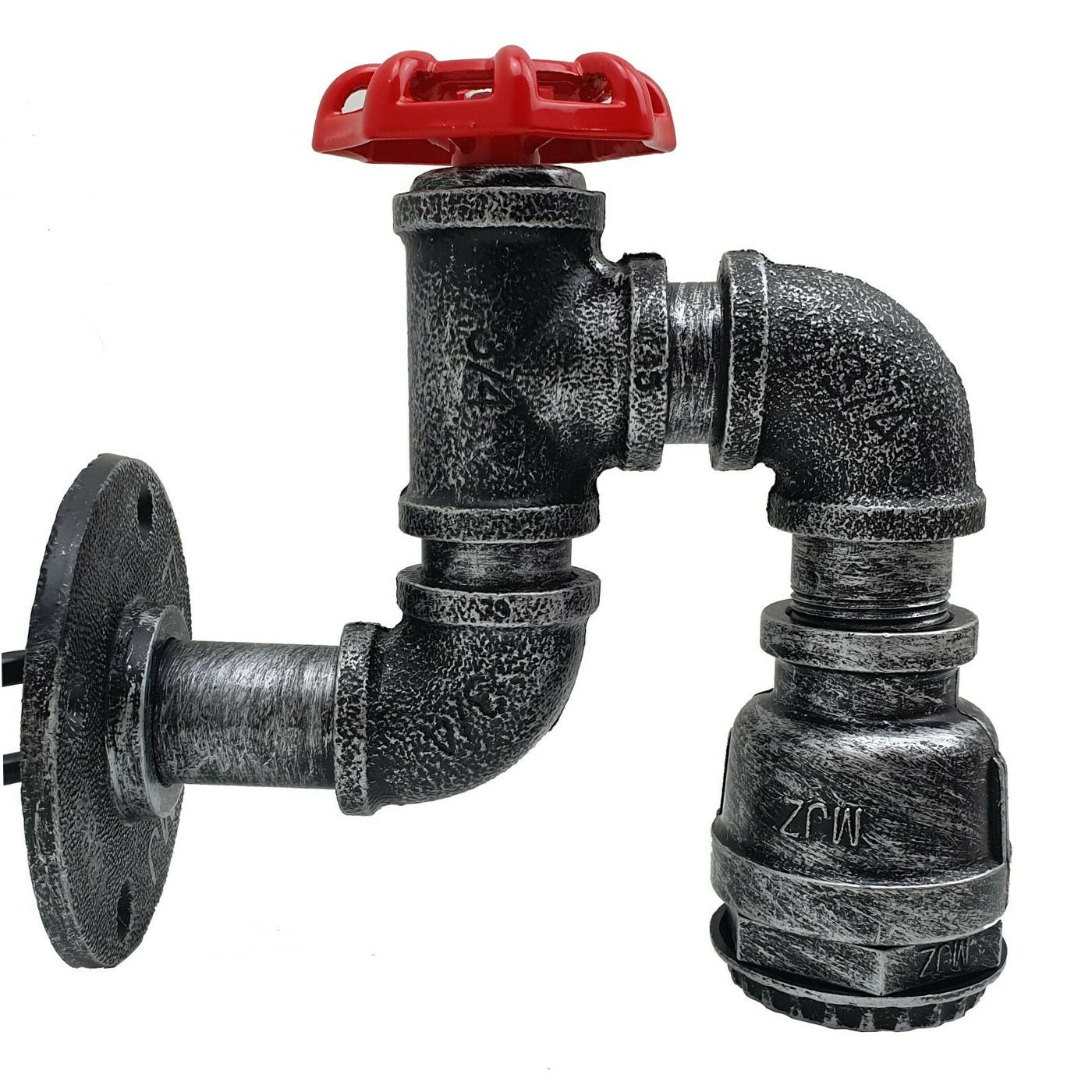 Vintage Industrial Water Pipe Lamp Retro Light Steampunk Wall Sconce