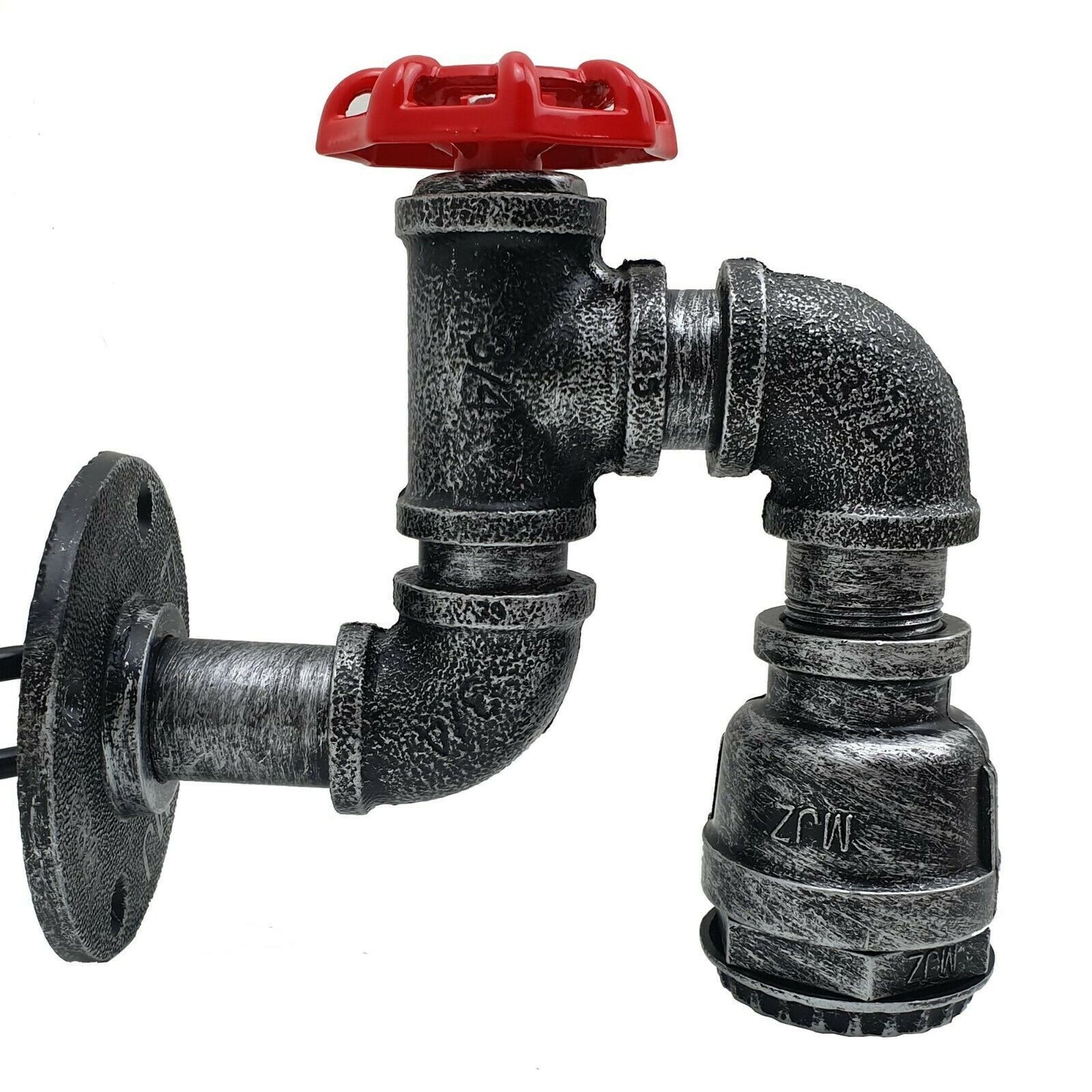 Vintage Industrial Water Pipe Lamp Retro Light Steampunk Wall Sconce