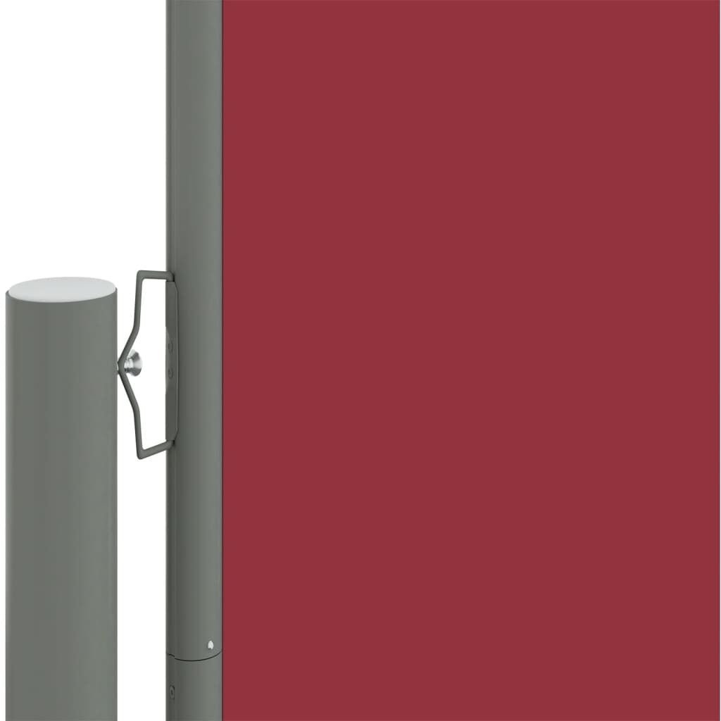 Retractable Side Awning Red 160x1200 cm