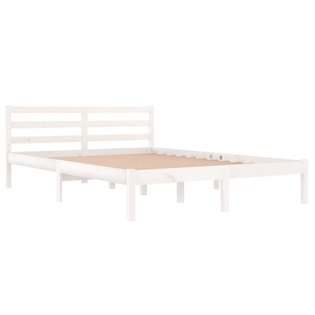 Day Bed Solid Wood Pine 140x200 cm Double White