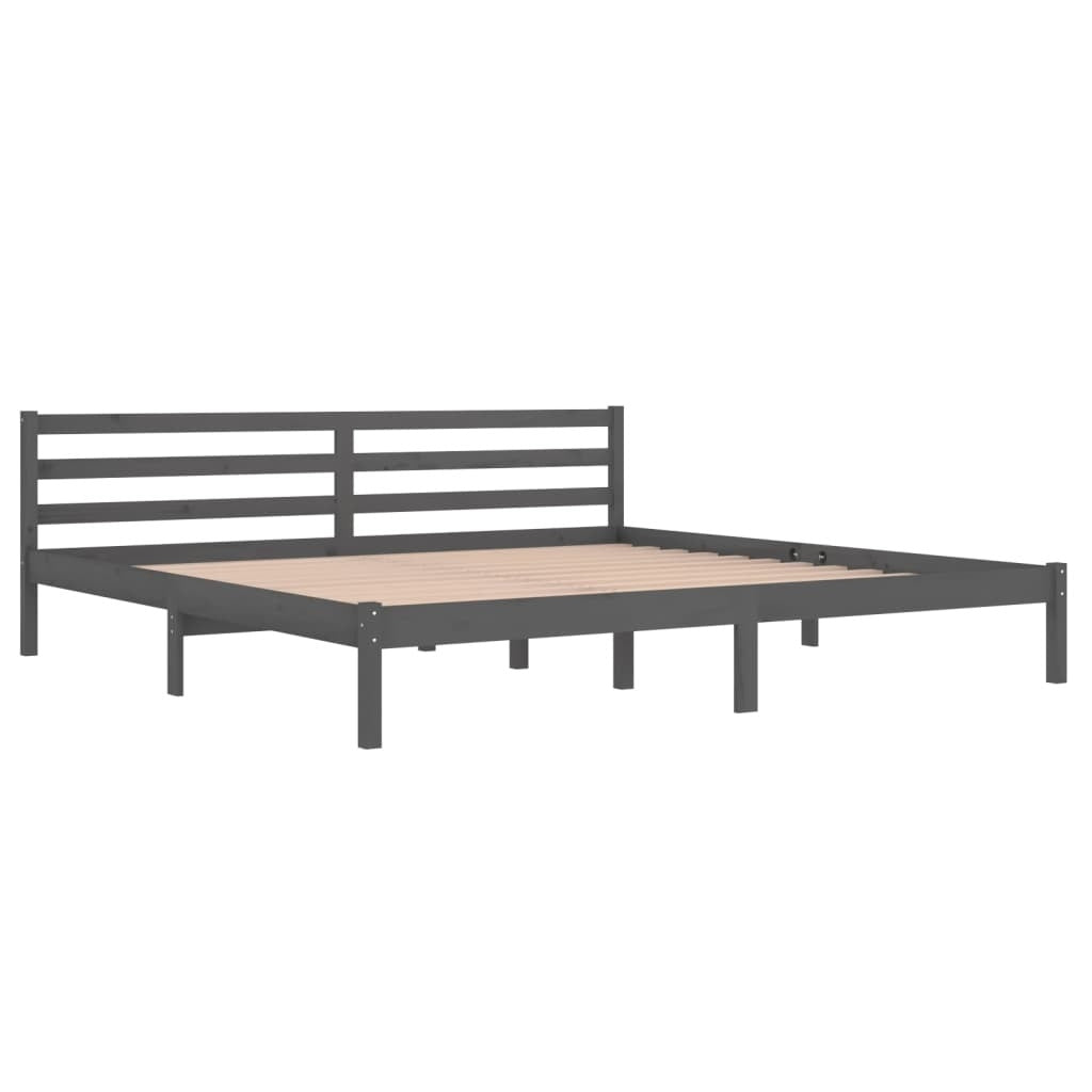 Day Bed Solid Wood Pine 200x200 cm Super King Grey