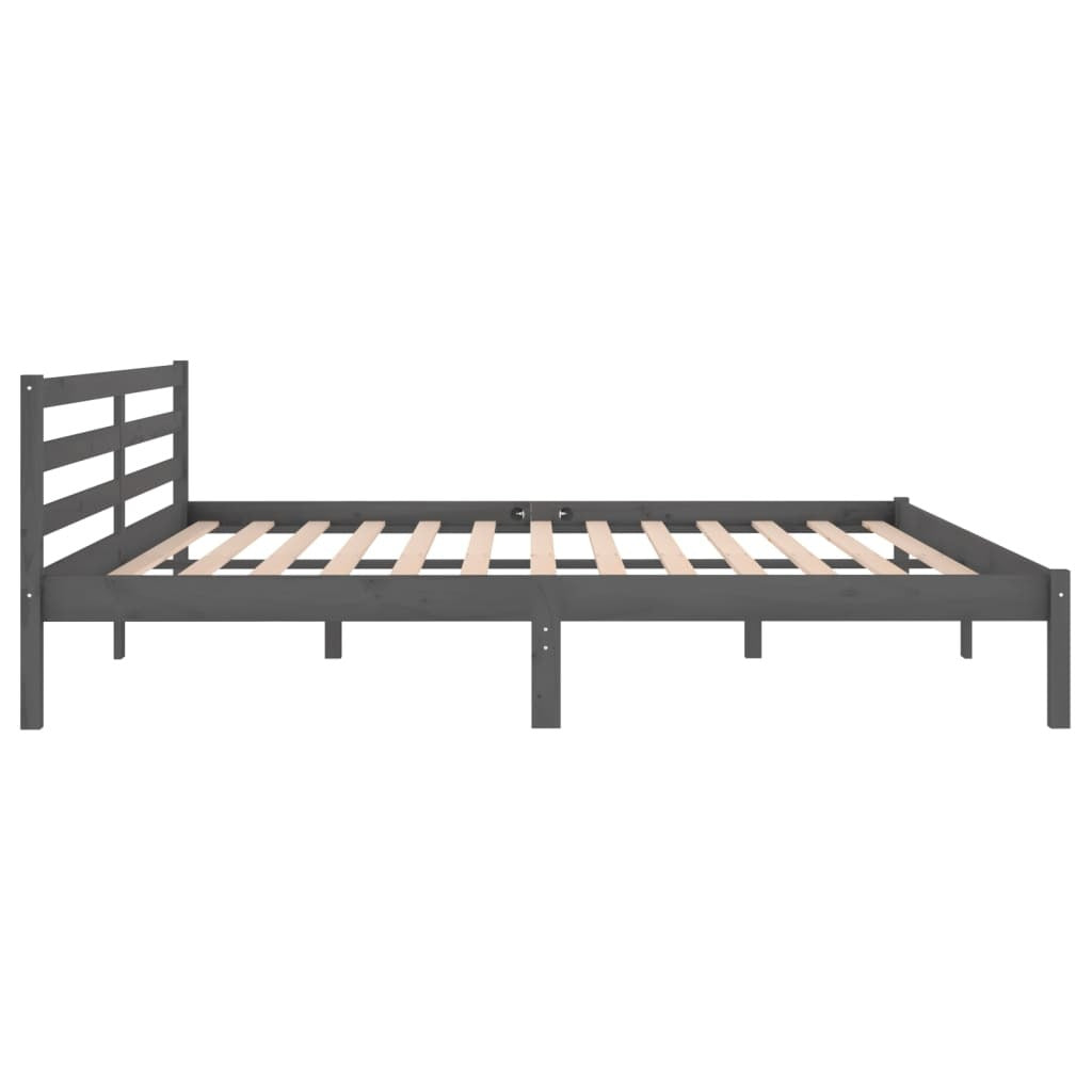 Day Bed Solid Wood Pine 200x200 cm Super King Grey