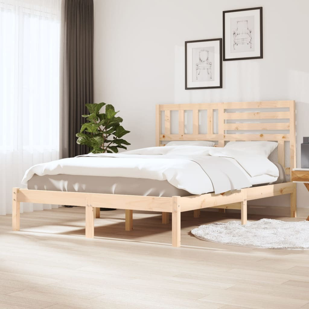 Bed Frame Solid Wood Pine 120x200 cm