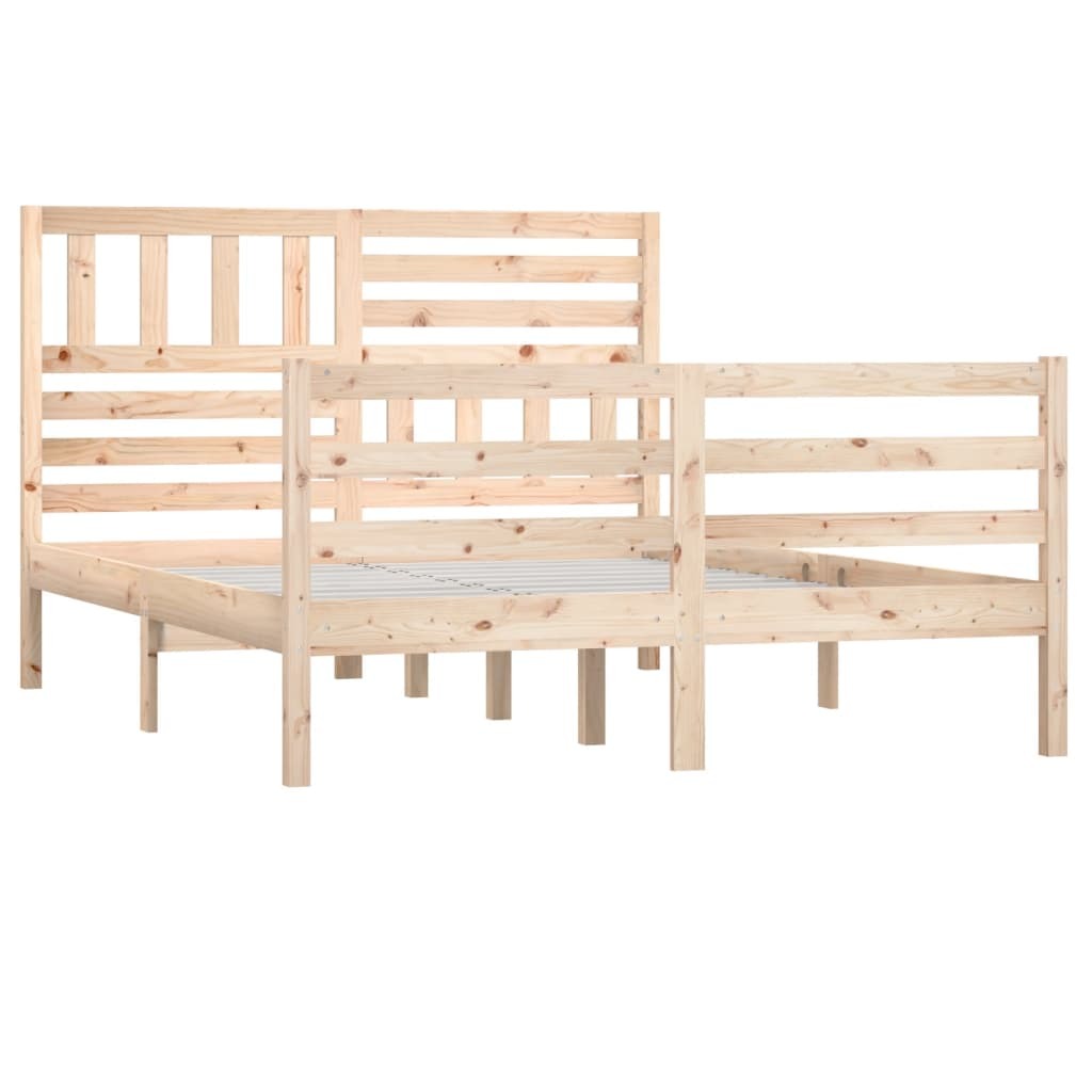Bed Frame Solid Wood 140x200 cm