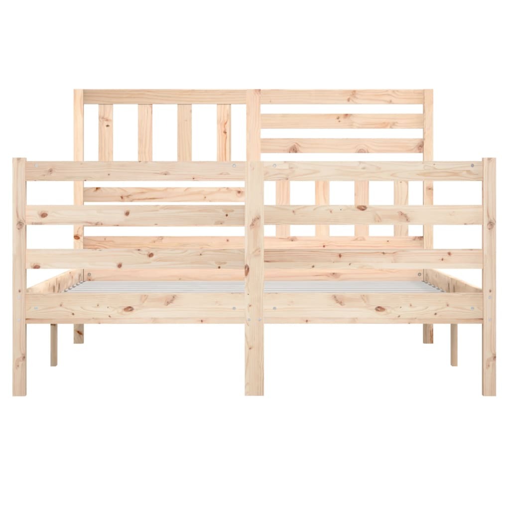 Bed Frame Solid Wood 140x200 cm