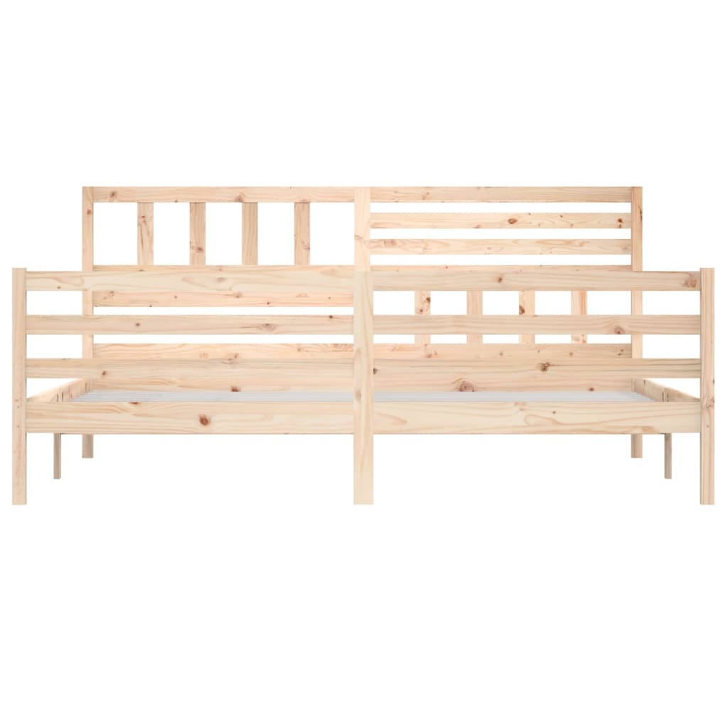 Bed Frame Solid Wood 200x200 cm