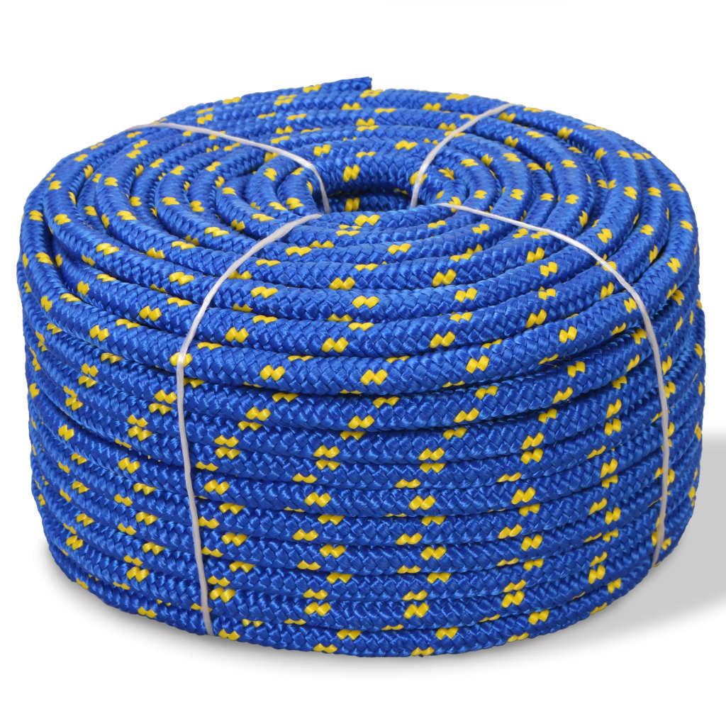 Boat Yacht Marine Rope Polypropylene 8 mm 100 m Blue