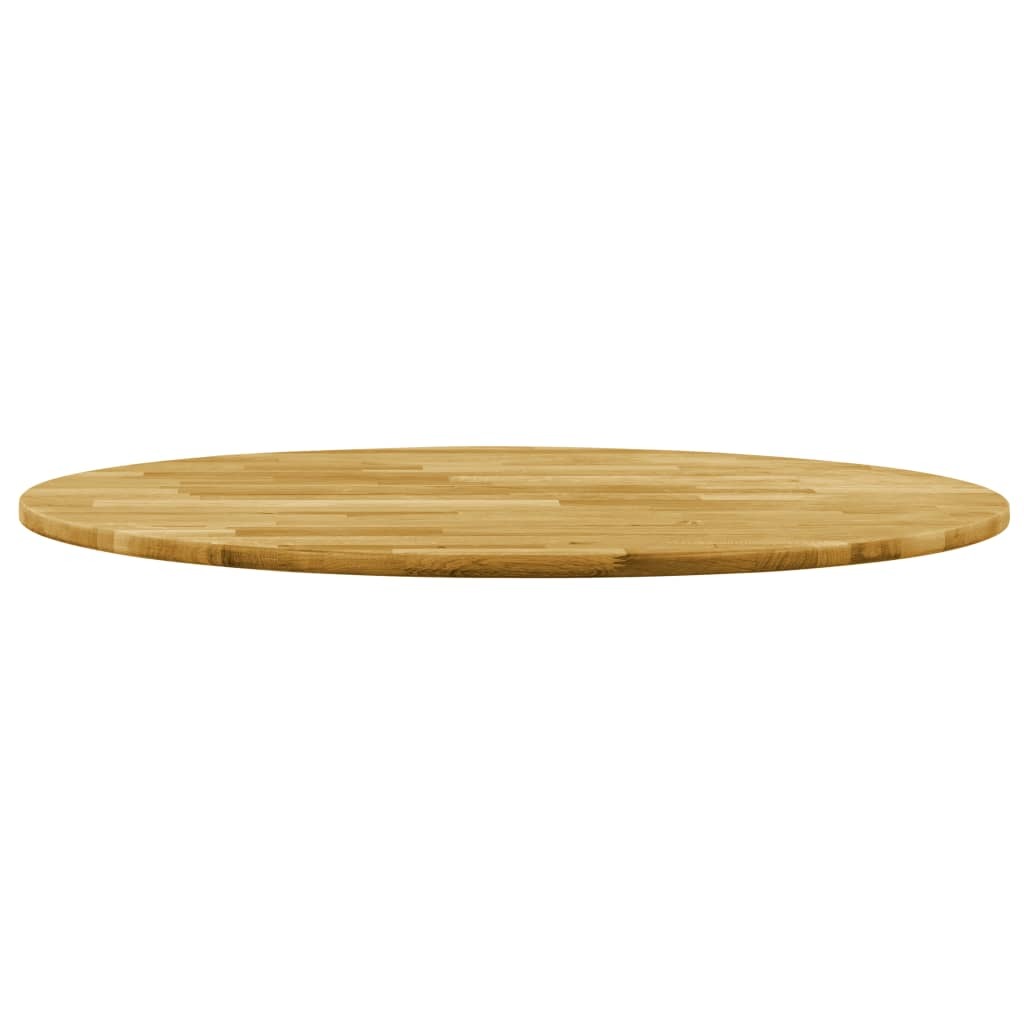 Table Top Solid Oak Wood Round 23 mm 700 mm