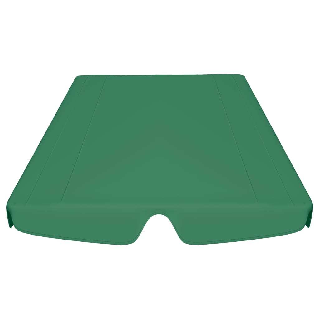 Replacement Canopy for Garden Swing Green 150/130x70/105 cm