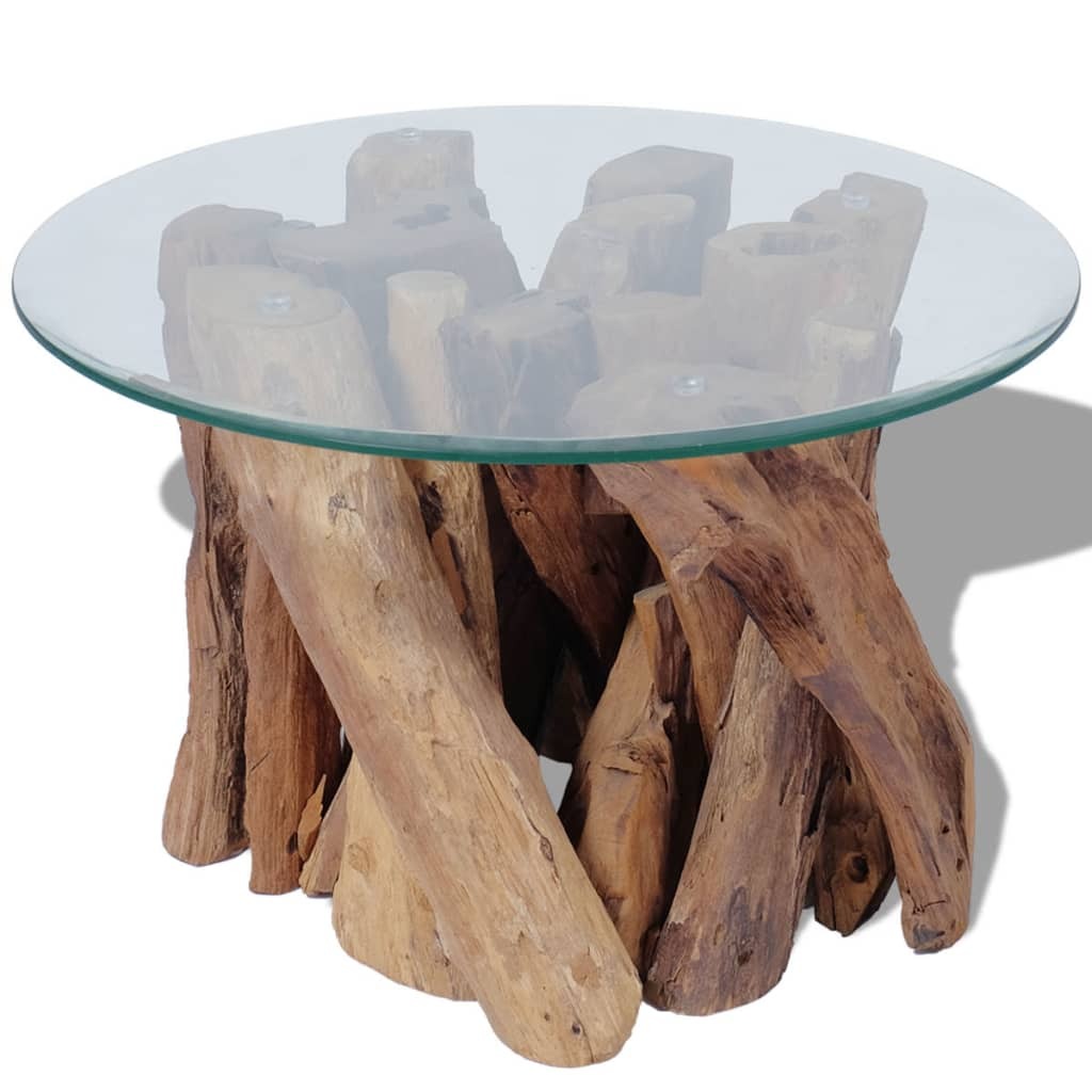 Coffee Table Solid Teak Driftwood 60 cm