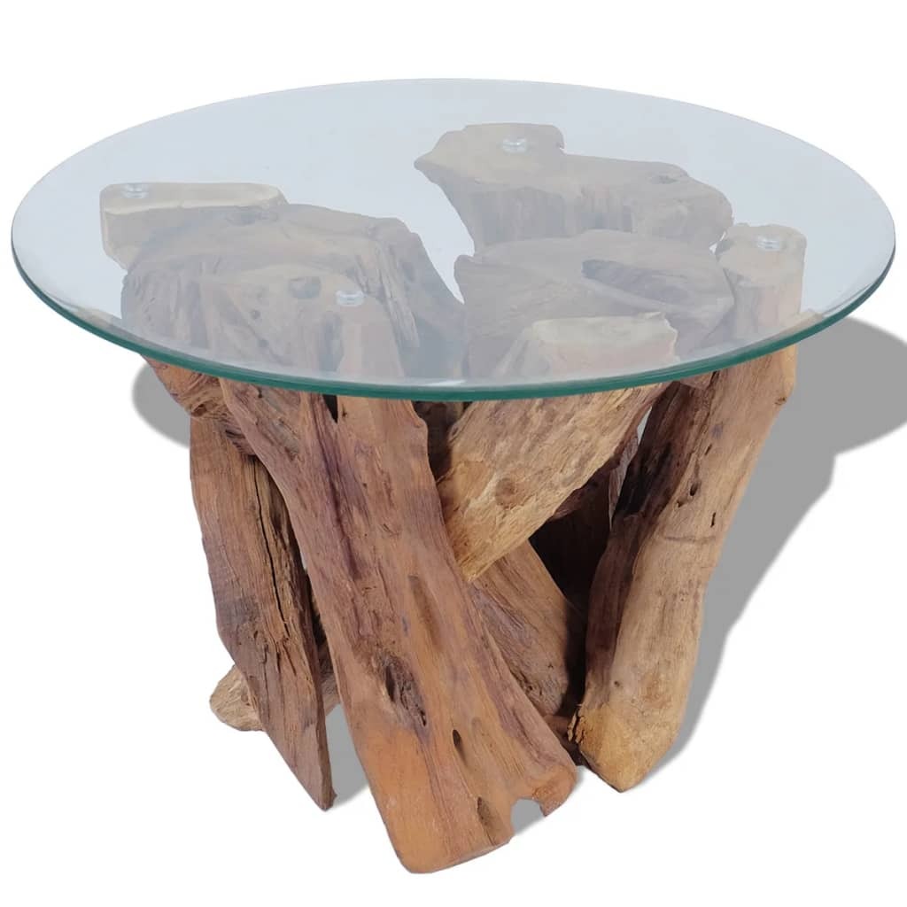Coffee Table Solid Teak Driftwood 60 cm