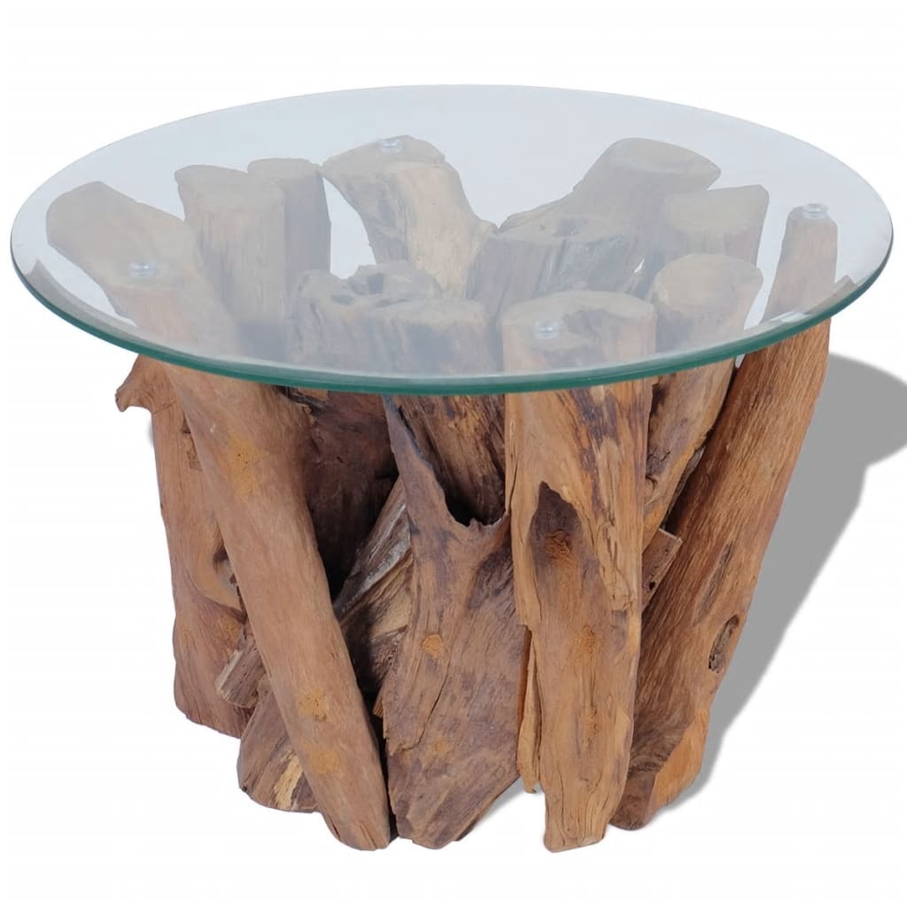Coffee Table Solid Teak Driftwood 60 cm