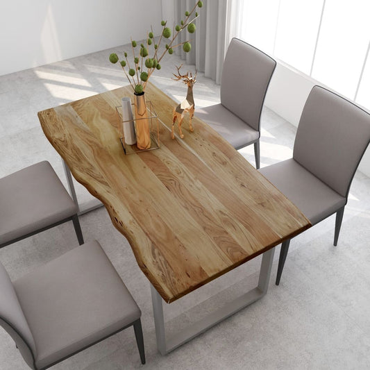 Dining Table 160x80x76 cm Solid Acacia Wood