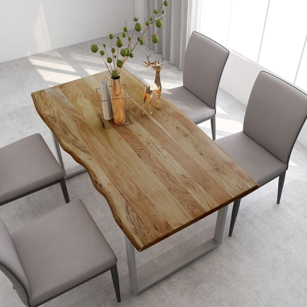 Dining Table 160x80x76 cm Solid Acacia Wood