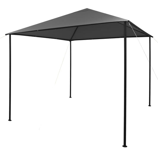 Gazebo 3x3 m Anthracite Fabric and Steel 180 g/m