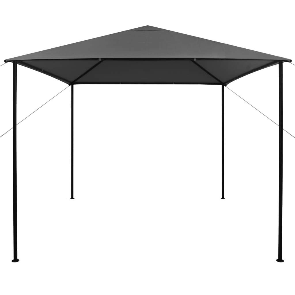 Gazebo 3x3 m Anthracite Fabric and Steel 180 g/m