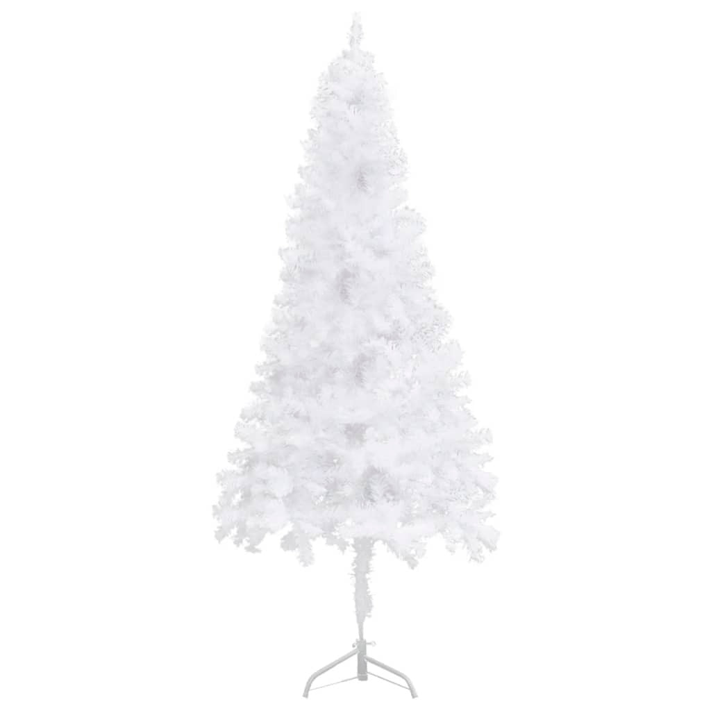 Corner Artificial Christmas Tree White 210 cm PVC