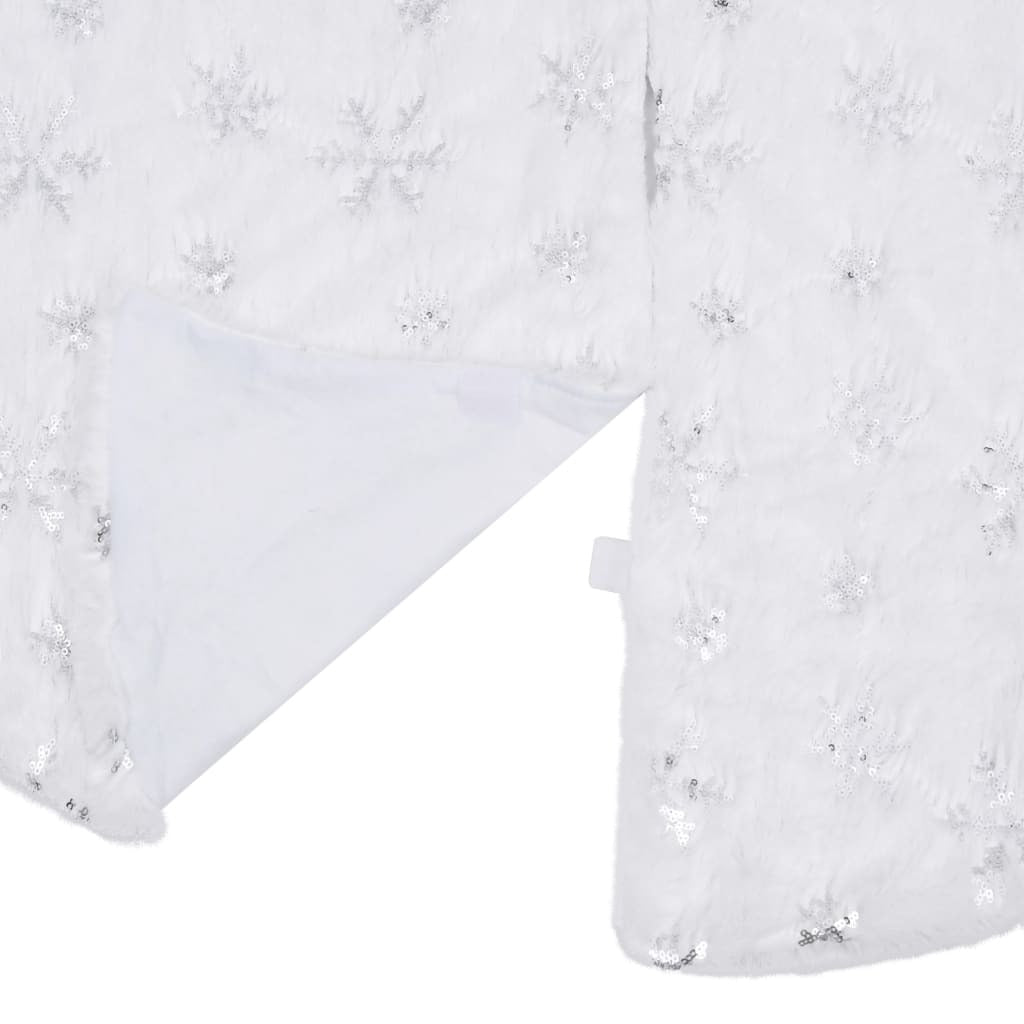 Luxury Christmas Tree Skirt White 90 cm Faux Fur