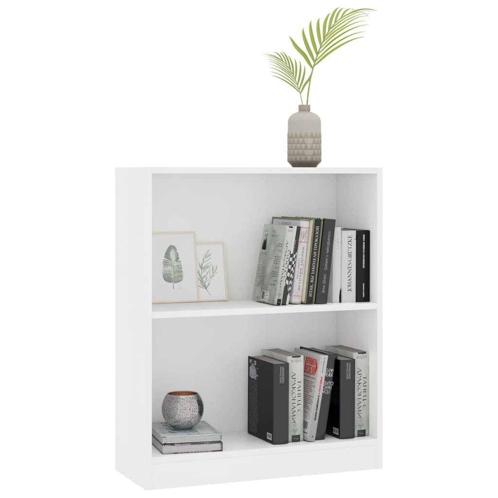 Bookshelf White 60x24x74.5 cm Engineered Wood