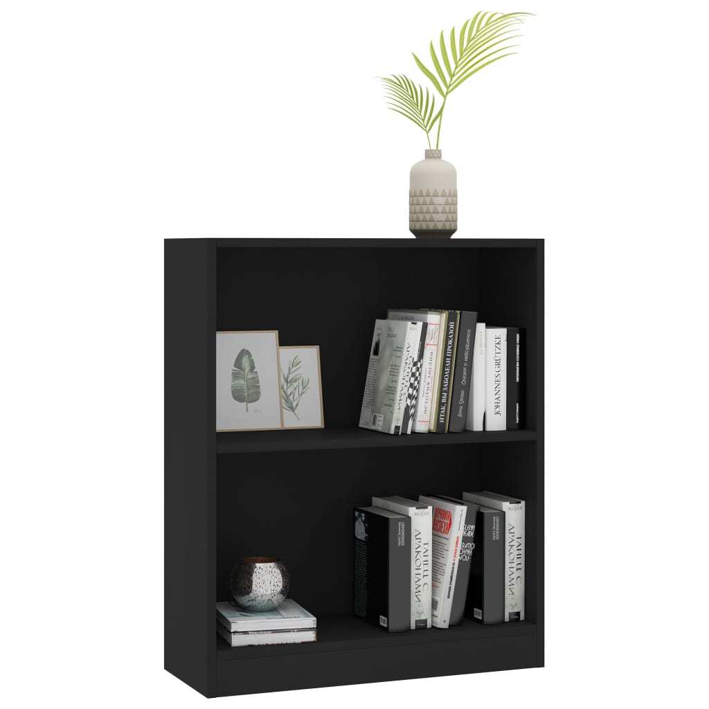 Bookshelf Black 60x24x74.5 cm Engineered Wood