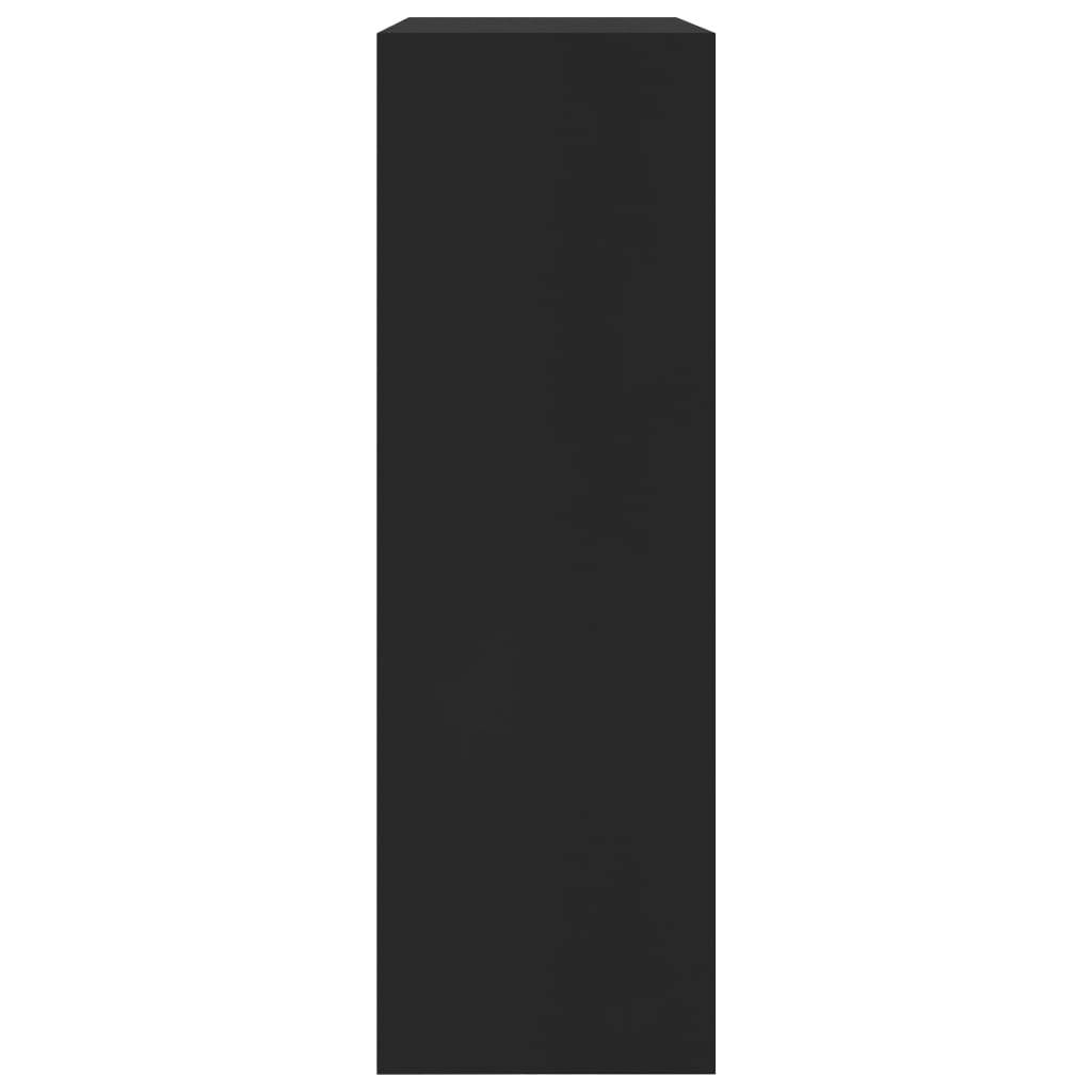 Bookshelf Black 60x24x74.5 cm Engineered Wood